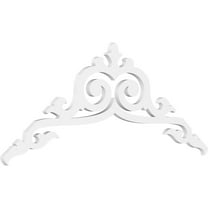 Ekena Millwork 60"W x 22 1/2"H x 1"P (9/12) Pitch Baile Architectural Grade PVC Gable Pediment