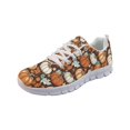 thumbnail image 4 of HELLHERO Pumpkin and Maple Leaf Pattern Breathable Running Sneakers for Men, Mesh Walking Mesh Sneakers for Gym, 4 of 11
