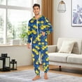 thumbnail image 3 of joogoo Scale Blue and Yellow Unisex Adults Onesies Pajamas Jumpsuits L, 3 of 7