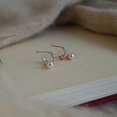 thumbnail image 4 of Or rose s925 argent aiguille conception perle boucles d'oreilles femmes haut de gamme lumire luxe t boucles d'oreilles boucles d'oreilles------Producto, 4 of 5
