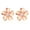 rose, variant on S.Leaf Plumeria Flower Earrings for Women S925 Sterling Silver 18K Gold Plated Hypoallergenic Cute Floral Flower Flatback Stud Jewelry Studs Earrings