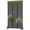5-Panels Slatted_Black, variant on Cofar Metal Privacy Screen Outdoor 72" H×44" W - Freestanding Outdoor Privacy Panels with Stand, Decorative Fence for Patio, Deck, Balcony(Floral)