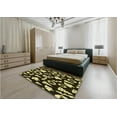 thumbnail image 5 of Ahgly Company Machine Washable Indoor Round Transitional Metallic Gold Area Rugs, 7' Round, 5 of 7