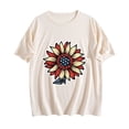 thumbnail image 4 of Busydd Independence Day T Shirts for Women Casual Short Sleeve Round Neck Summer Tops Trendy USA Patriotic Graphic Tees Tshirts Comfortable Cotton Going Out Tops M, 4 of 5