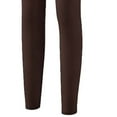 thumbnail image 4 of Arnsht Womens Fashion Solid Color Warm Regular Soft Stretchy Comfortable Breathable Casual Thick Leggings Brown L, 4 of 6
