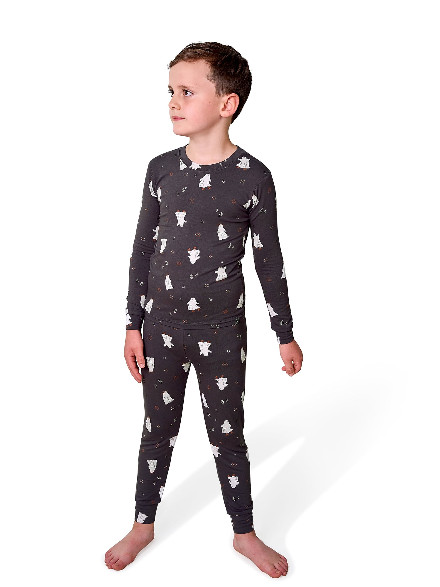 Modern Moments by Gerber Neutral Long Sleeve Halloween Pajama Set, 2-Piece, Sizes 12 Months - 5T