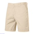 thumbnail image 2 of Huanglei Men's Casual Shorts ,Men's Loose Fit Casual Cargo Shorts Summer Outdoor Plus Size (Yellow ,Size 31), 2 of 5