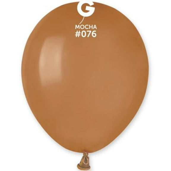 Gemar - 5 Mocha Latex Balloons #076 (100pcs)