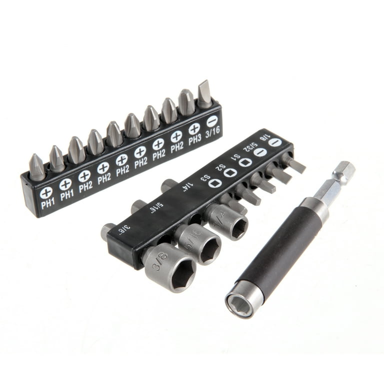 Hyper Tough 19-Piece Magnetic Screwdriver Bit Set with Steel
