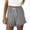Gray, variant on Wyobmus Women Summer Shorts Casual Solid Color Ruffled Hem Elatic Waist Drawstring Wide Leg Shorts S-3X Black
