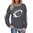 thumbnail image 3 of Bovxnpu Womens Oversized Sweatshirts, Sweatshirts for Women Fleece Crewneck Sweaters Casual Tops Comfy Fall Fashion Outs Winter Clothes, 3 of 4