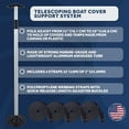 thumbnail image 5 of Five Oceans Boat Cover Support Poles, 2 Pack Support System Ajustable From 31" to 59", for Ponnton, Fishing Boats, Canoes, Kayaks, Jon Boats, Motor Boats - FO4688-M2, 5 of 8