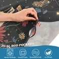 thumbnail image 3 of Yayeee Kitchen Curtains Tier Pair Light Filtering 27"x36" Rod Pocket Short Cafe Window Panel, Skeleton with Flowers Pattern, 3 of 7