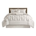 thumbnail image 1 of Madison Park Laurel 7 Piece Comforter Set-White-Queen, 1 of 7