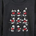 thumbnail image 3 of Mickey & Friends - Mickey Pluto Just Want All Dogs - Women's Lightweight French Terry Long Sleeve Shirt, 3 of 5