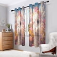 thumbnail image 7 of Sheer Curtains Grommet Drapes Window Treatments Light Filtering for Bedroom Living Room 2 Panels 42" x 63" Alpaca and Flower, 7 of 7