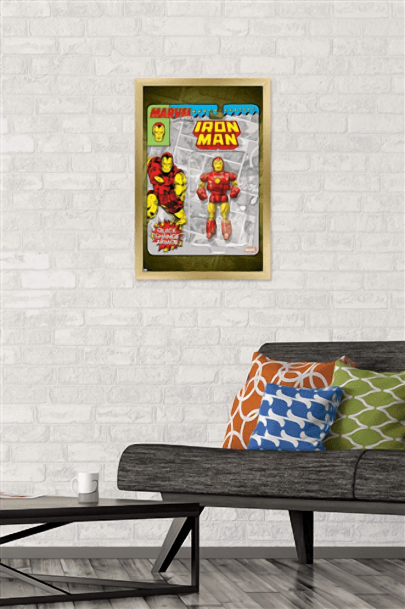 Marvel Toy Vault - Iron Man Wall Poster, 14.725" x 22.375" Framed