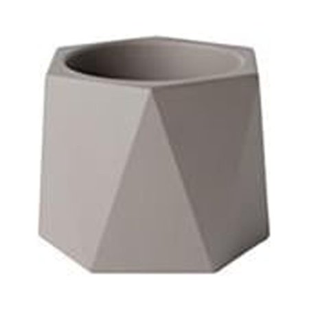 Avera Home Goods 110943 5 in. Natural Dodecagon Planter - Pack of 4