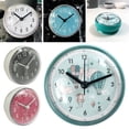 thumbnail image 4 of Mini Sucker Wall Clock: Anti-Fog, Waterproof Design for Bathroom, Kitchen, Toilet - Small Quartz Table Clock Print, 4 of 5