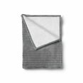 thumbnail image 2 of Black and White Soft Flannel Fleece Throw Blanket, Vertical Rectangles Abstract Pattern Futuristic Graphic Geometrical, Cozy Plush for Indoor and Outdoor Use, 50" x 70", Black and White, by Ambesonne, 2 of 6