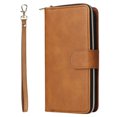 thumbnail image 2 of For Iphone 14 Pro 9 Card Slots Zipper Wallet Bag Leather Phone Case(Brown),iPhone 15, 2 of 6