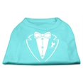 thumbnail image 1 of Tuxedo Screen Print Shirt Aqua Xxl (18), 1 of 1
