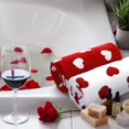 thumbnail image 3 of Valentine's Day Hand Towels Hearts Valentines Bathroom Towels Cotton Soft Absorbent for Drying, Cleaning, Cooking, 3 of 4
