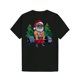 thumbnail image 1 of Men's Classic Christmas-Themed T-Shirt - Funny & Stylish Summer Tee with Vintage Black Design, Casual Round Neck, Machine Washable - Perfect Gift for Him, Christmas Pattern, Short Sleeve,, 1 of 5