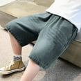 thumbnail image 6 of Wangkekeji Boys' Pants Basketball Pants Men Boys Short Summer Shorts Baggy Fashion Outdoor Shorts Elastic Waist Casual Trousers Summer Trousers Short Children And Teenagers 4 14, 6 of 8