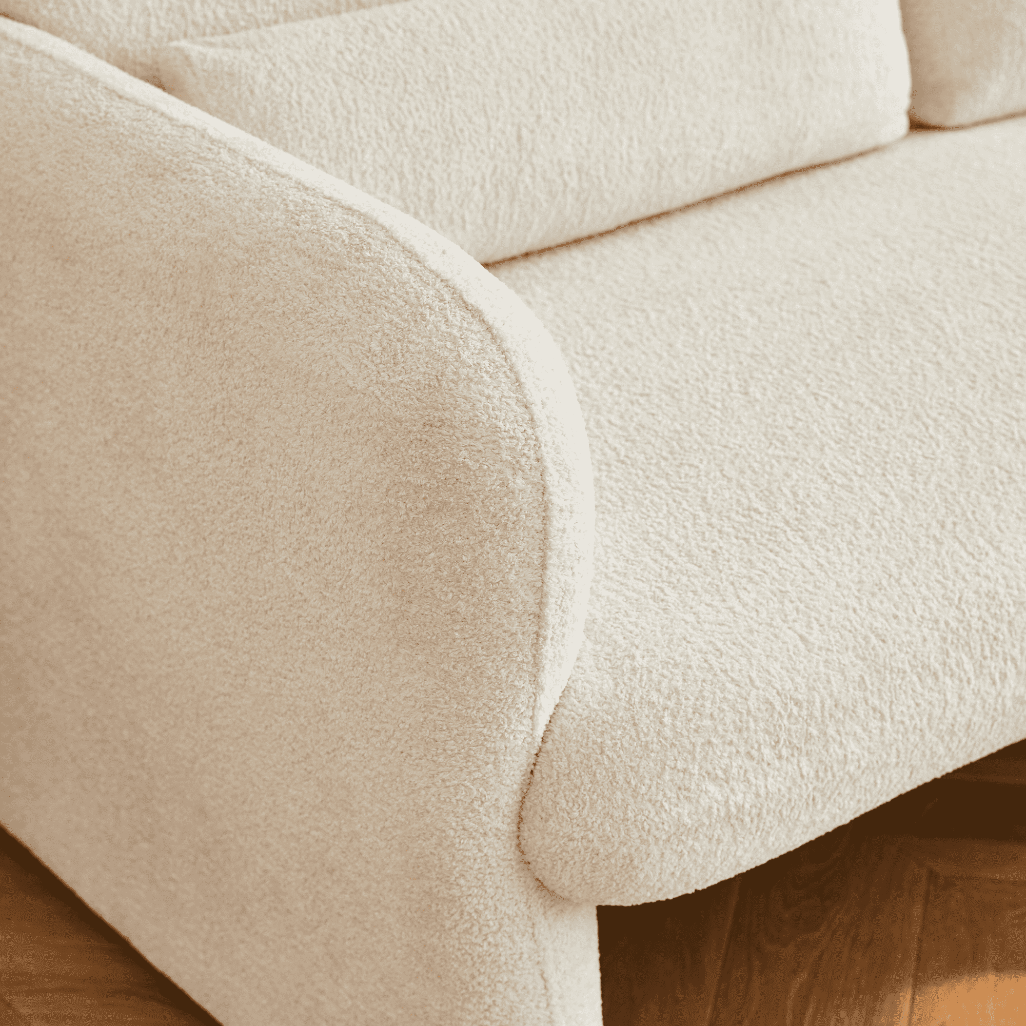 MAYEERTY 59"Velvet Fabric Sofa, Modern Loveseat Furniture with Support Pillow for Apartment, Office, Living Room & Bedroom, Tool-Free Assembly.