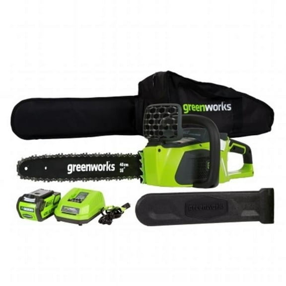 Greenworks   40V Gmax Digipro Brushless Chainsaw With 4.0Ah Battery And Charger