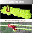 thumbnail image 4 of TRIWONDER Reflective Nylon Cord with Rope Adjusters, Tent Guyline Paracord Camping Rope for Tent, Tarp, Outdoor, 4 of 5