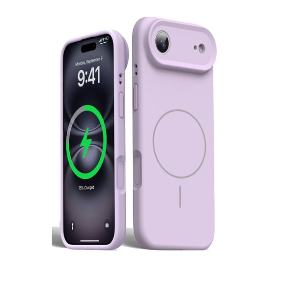 Allytechgroup iPhone Air Case for Women Men, Compatible with Magsafe Slim Fit Soft TPU Lightweight Anti-Fingerprint Non-Slip Protective Shock-Absorbent Phone Case for iPhone Air, Purple