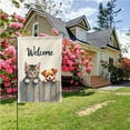 thumbnail image 4 of Welcome Garden Flag Double Sided Polyester Decorative Yard Sign with Cute Kitten and Puppy Design for Outdoor Home Decor 12.5 x 18 Inch#24411, 4 of 6