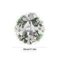 thumbnail image 2 of Decoraciones de Navidad Al Aire Libre Anillo de la Flor de Navidad, Colgante de Puerta, Colgante de Pared, Corona de Flores de la Vid, Gran Decoración de la Escena, Arco de Imitación Hecha a Mano, Cor, 2 of 6
