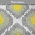thumbnail image 7 of Ikat Chair Seating Cushion, Repeating Ikat Shapes Tied into Bundles Old Form of Textile Historical Tribal, Soft Seat Pads for Office with Anti-slip Backing, 16"x16", Grey White Yellow, by Ambesonne, 7 of 7