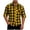 ZA-Yellow-xcmzpl plaid shirts, variant on Xcmzpl Mens Short Sleeve Plaid Shirts Lapel Collar Button Down Pocket Tops Classic Fit Loose Fit Casual Everyday Tee