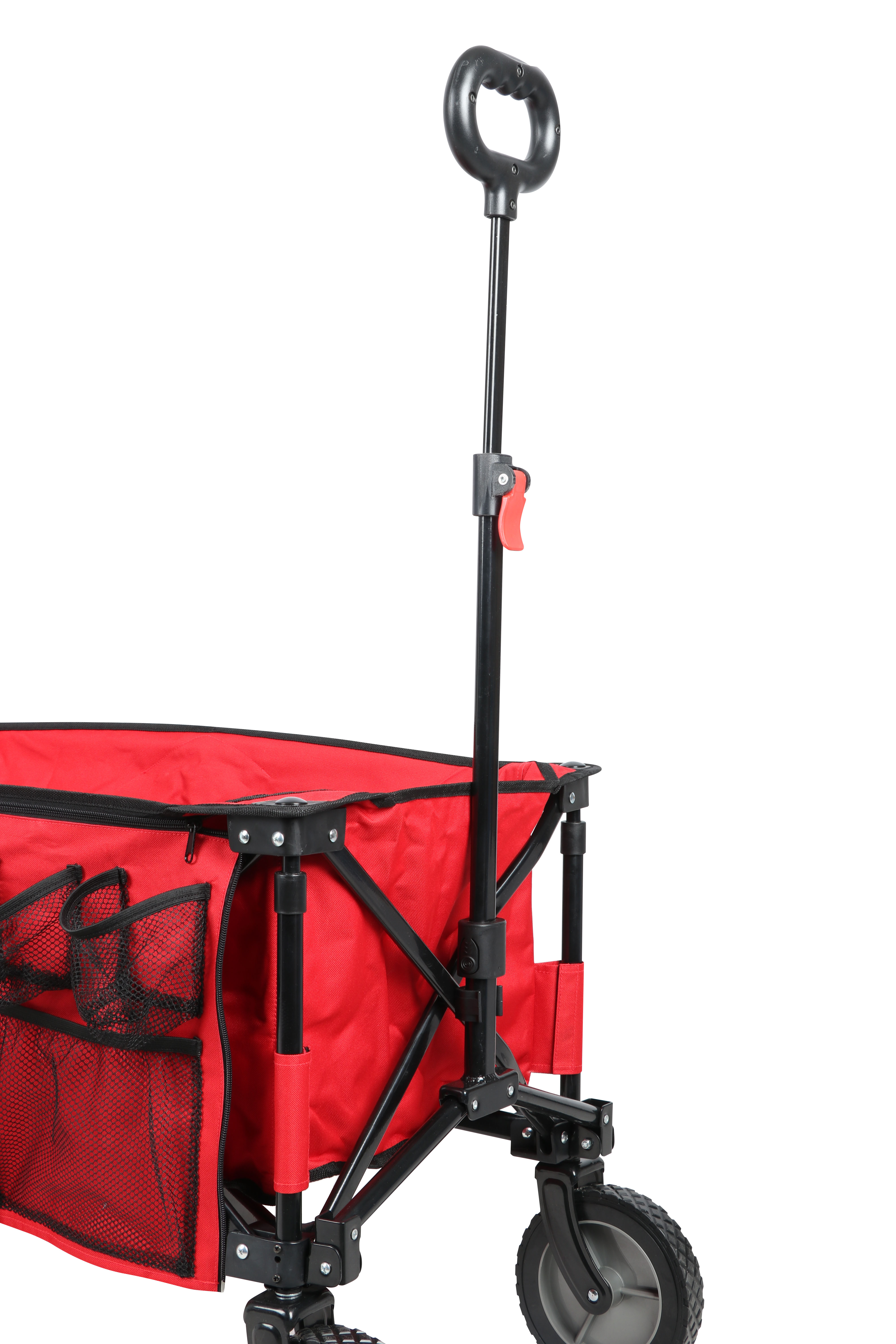 Ozark Trail Camping Utility Wagon with Tailgate & Extension Handle, Red, Polyester - image 2 of 8