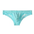 thumbnail image 1 of Men's Lace Solid Color Clear Stretch Belt Briefs, 1 of 2