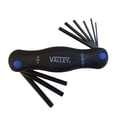 thumbnail image 1 of 9 Pc. Folding Hex Keys Allen Wrench Set Metric 1.5MM - 6MM, 1 of 1