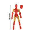thumbnail image 2 of 30% off!T13 Action Figure, Titan 13 3D Printed Action Figure, Lucky 13 Action Figure, 13 Action Figure Dummy 13 Action Figure，red, 2 of 3