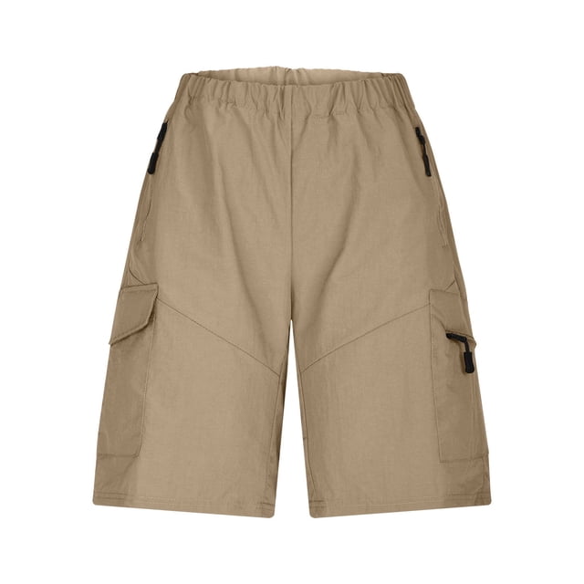 Pantalones cargo casuales de hombre con cremallera y cordón ajustable - Pantalones cortos de verano ajustados, varias tallas