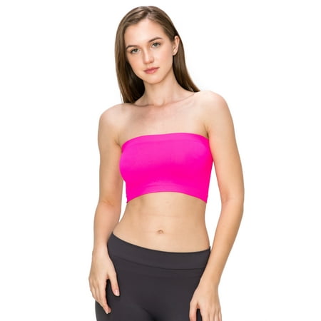 Kurve by Idea Seamless Mini Bandeau Strapless Tube Top Bra  Made in USA