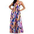 thumbnail image 3 of Women's Splash Of Color Wide leg Jumpsuit With Pockets, 3 of 4