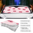 thumbnail image 3 of Yiaed Cute Pig Nose Print Car Windshield Sunshade Front Auto Car Front Window Sun Shade Foldable Sun Visor Shield Cover Auto Accessories for Sedan SUV Truck-Small, 3 of 5
