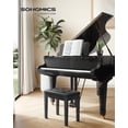 thumbnail image 2 of Banco de piano SONGMICS, cojín acolchado con almacenamiento negro ULPB55H, 2 of 7