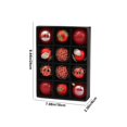 thumbnail image 3 of Xecvkr Christmas Ball Set Decorative Hanging Ornament 12pcs Tree Wreath Holiday Decor Multicolor Plastic 2.36in, 3 of 6