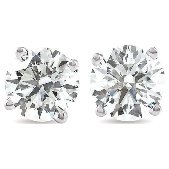 Pompeii 4 Ct T.W. Certified Diamond Screw Back Studs 14k White Gold Lab Grown (GH,SI1)