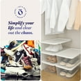 thumbnail image 6 of Homz 6 Qt Multipurpose Plastic Storage Containers with Lids (2 Pack), 6 of 12