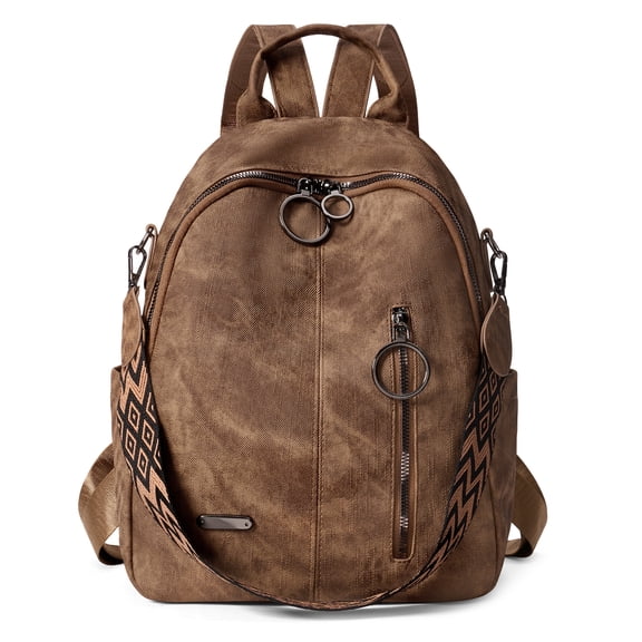 GOIACII Women Backpack Purse Pu Leather Convertible Backpack,Ladies Casual Travel Crossbody Shoulder Bag with Adjustable Straps